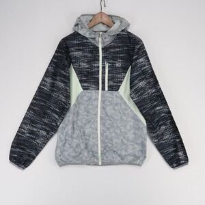 GoLite Jacket Mens Medium Gray Full Zip Hooded Windbreaker Recycled Polyester